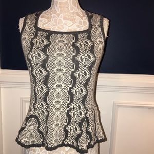 CAbi #887 Peplum Sweater Tank